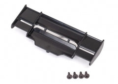 Traxxas Wing, Rustler® 4X4 (black)/ 3x8mm FCS (3) (6721)