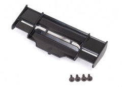 Traxxas Wing, Rustler® 4X4 (black)/ 3x8mm FCS (3) (6721) TRAXXAS