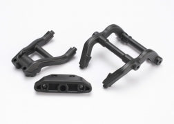 Traxxas Wheelie Bar Mounts/ Rear Skidplate (Black) (6777)