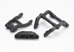 Traxxas Wheelie Bar Mounts/ Rear Skidplate (Black) (6777) TRAXXAS