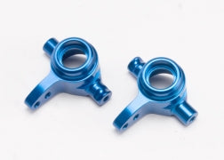 Traxxas Steering Blocks, 6061-T6 Aluminum (blue-anodized), Left & Right (6837X)