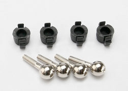 Traxxas Pivot Balls (4)/ pivot ball caps (4) (7033)