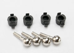 Traxxas Pivot Balls (4)/ pivot ball caps (4) (7033)