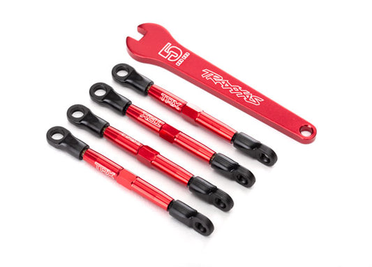 Traxxas Toe Links, Aluminum (red-anodized) (7038X)