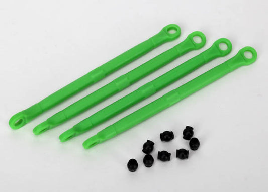 Traxxas Toe Link, Front & Rear (molded composite) (green) (4)/ hollow balls (8) (7138G)
