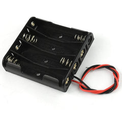 AAA x4 Battery Holder Box w/Pigtail Leads