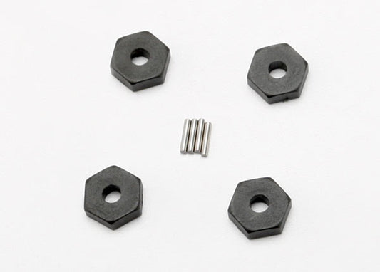 Traxxas Wheel Hubs, Hex (4)/ Axle Pins (1.5x8mm) (4) (7154)