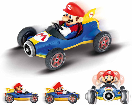 Carrera RC Kart Mach 8 Mario 1: 18 Scale 2.4 Ghz Remote Radio Control Car with Rechargeable Lifepo Battery