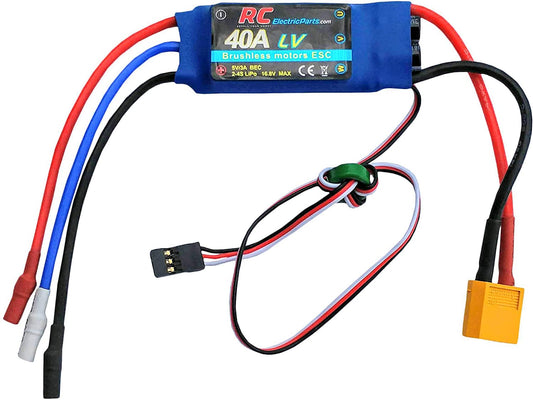 RC Electric 40A RC Brushless Motor Electric Speed Controller ESC 3A UBEC with XT60 & 3.5mm bullet plugs