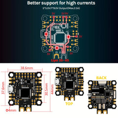 F7 AIO Flight Controller Betaflight Bluetooth 8Pin Connector w/OSD Current Sensor Barometer