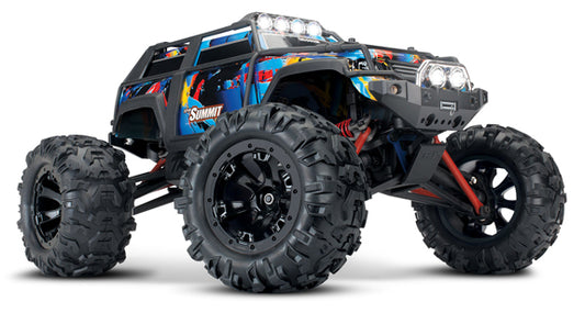 Traxxas Summit: 1/16 Scale 4WD Electric Extreme Terrain Monster Truck. RTR (Rock-N-Roll) (72054-5)