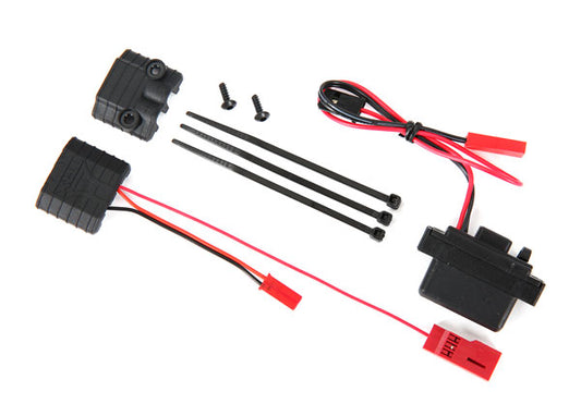 Traxxas LED Lights, Power Supply (regulated, 3V, 0.5-amp)/ Power Tap Connector (with cable)/ 2.6x8 BCS (2) (7286A)