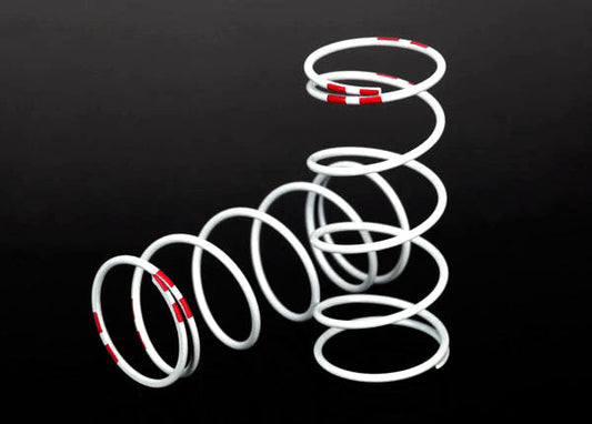 Traxxas Spring, Spring, shock, white (GTR long) (0.810 rate pink) (1 pair) (7445) TRAXXAS
