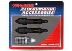 Traxxas Shocks, GTR Long Hard-Anodized, PTFE-Coated Bodies with TiN shafts (assembled) (7461X) TRAXXAS