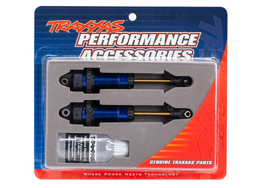 Traxxas Shocks, GTR XX-Long Blue-Anodized, PTFE-Coated Bodies with TiN Shafts (7462) TRAXXAS