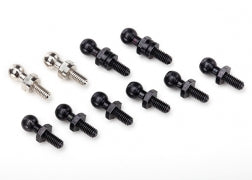 Traxxas Pivot Balls: Black (6), Silver (2), Black (long) (2) (7540X)