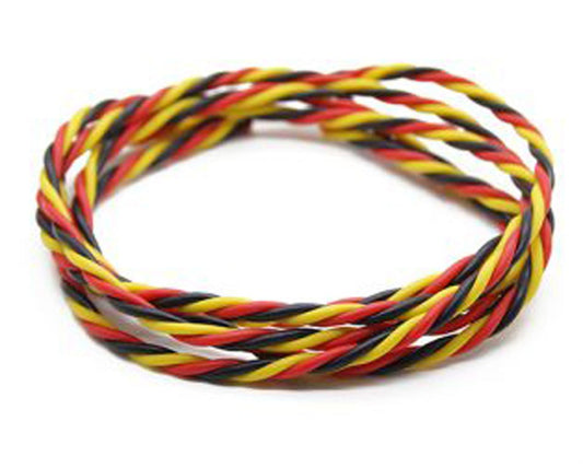 Servo Wire, Twisted - 22AWG (Brwn/Red/Orng)