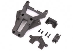 Traxxas Servo mount/ bulkhead cover/ chassis brace/ steering cover/ 3x12mm CS (2)/ 3x8mm CS (2) (7820)