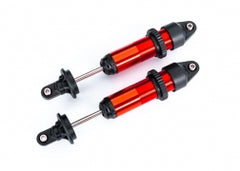 Traxxas Shocks, GTX, medium (aluminum, red-anodized) (fully assembled w/o springs) (2) (7861R)