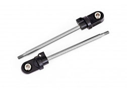 Traxxas Shock shaft, 92mm (GTX) (steel, chrome finish) (2) (assembled with rod ends & hollow balls) (7863)