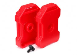 Traxxas Fuel Canisters (red) (2)/ 3x8 FCS (1) (8022)