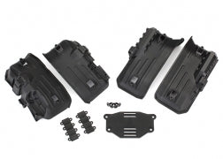 Traxxas Fenders, inner, front & rear (2 each)/ rock light covers (8)/ battery plate/ 3x8 flathead screws (4) (8072) TRAXXAS