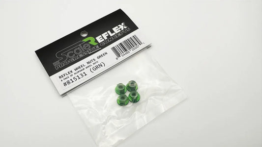 Scale Reflex 4MM Lime Green Wheel Nuts Lug Nut Nylon Insert (NYLOCK) (815131)
