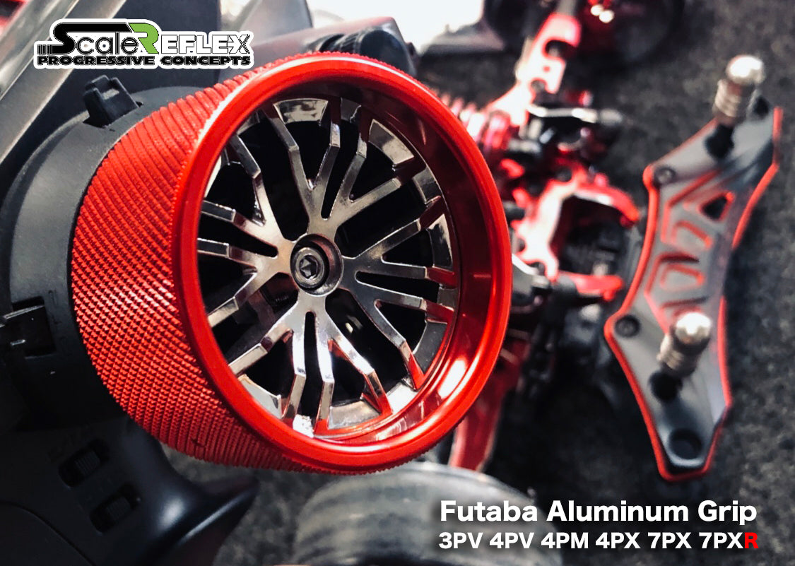 Scale Reflex Billet Aluminum (Red) Steering Grip For Futuba 3PV 4M 4PV 4PX 7PX 7PXR (832250) Super-G