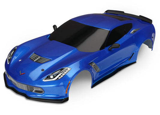 Traxxas Body, Chevrolet Corvette Z06, Blue (painted, decals applied) (8386X)