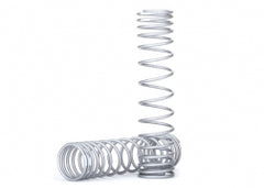 Traxxas Spring, shock, front (silver) (GTR) (progressive, 0.833 rate, white stripe) (2) (8444X)