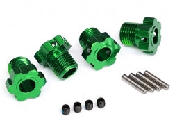 Traxxas 17mm Splined Wheel Hub Hex (Green) (4) (8654G)