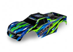 Traxxas Body, Maxx®, green (painted, decals applied) (fits Maxx® with extended chassis (352mm wheelbase)) (8918G)