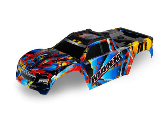 Traxxas Body, Maxx®, Rock n' Roll (painted, decals applied) (fits Maxx® with extended chassis (352mm wheelbase) (8931) TRAXXAS