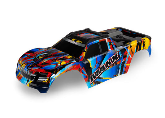 Traxxas Body, Maxx®, Rock n' Roll (painted, decals applied) (fits Maxx® with extended chassis (352mm wheelbase) (8931)