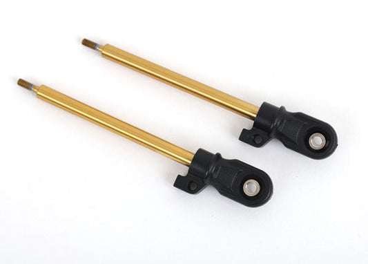 Traxxs Shock shaft, 72mm (GT-Maxx®) (TiN-coated) (2) (assembled with rod ends and steel hollow balls) (8963T) TRAXXAS