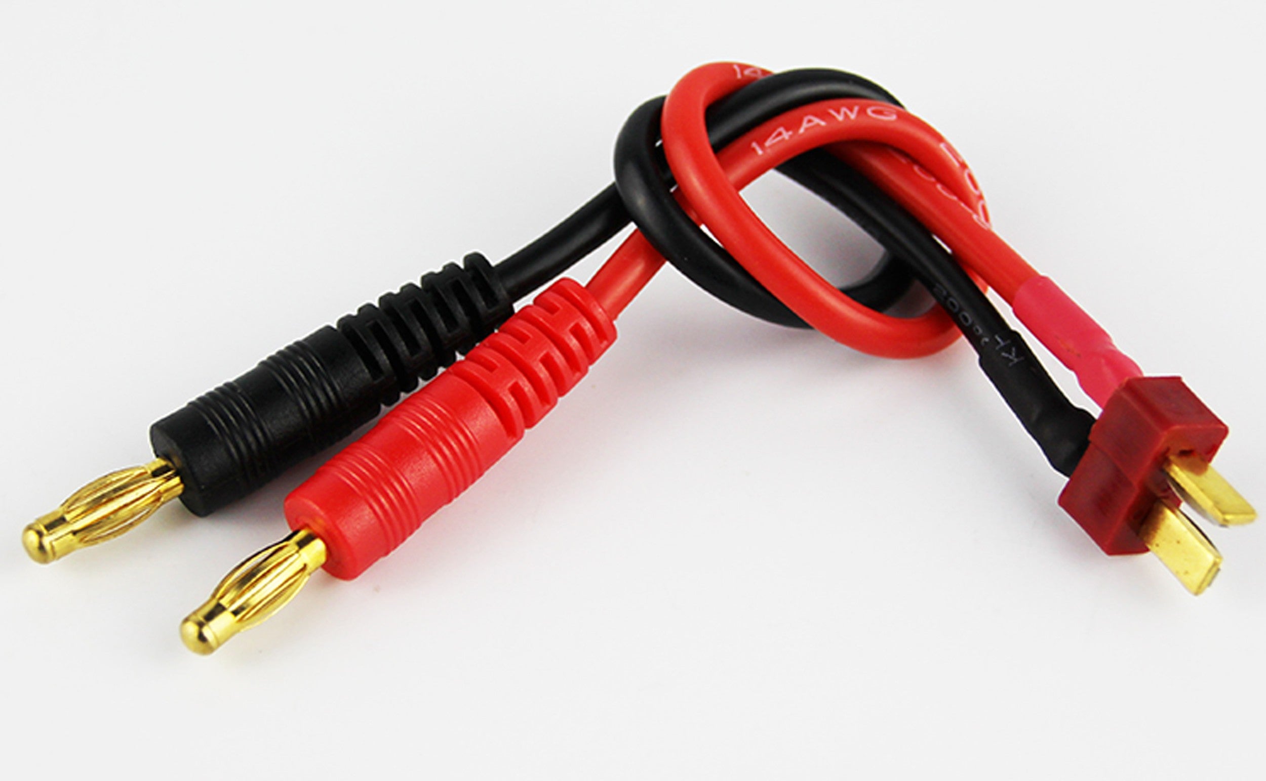 Male Dean's Plug to 4.0mm Banana Plug w/12AWG 15cm Silicone Wire
