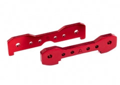 Traxxas Tie bars, front, 6061-T6 aluminum (red-anodized) (9527R)
