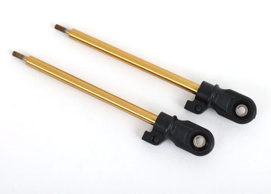 Traxxas Shock shaft, 80mm (GT-Maxx®) (TiN-coated) (2) (assembled with rod ends and steel hollow balls) (9662T) TRAXXAS
