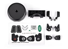 Traxxas Grille/ mirrors, side (left & right)/ spare tire cover/ light retainers, body (front & rear, left & right)/ decal sheet (fits #9712 body) (9720)