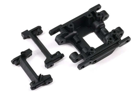 Traxxas Skidplate, center/ bumper mount, front/ bumper mount, rear (9736)