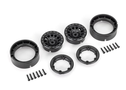 Traxxas Wheels, 1.0", Method Race Wheels® 105 Beadlock (satin chrome, beadlock) (2) (9781)