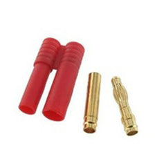 FRC1200: HXT Red Cat Racing Connnectors - 1 Male / 1 Female