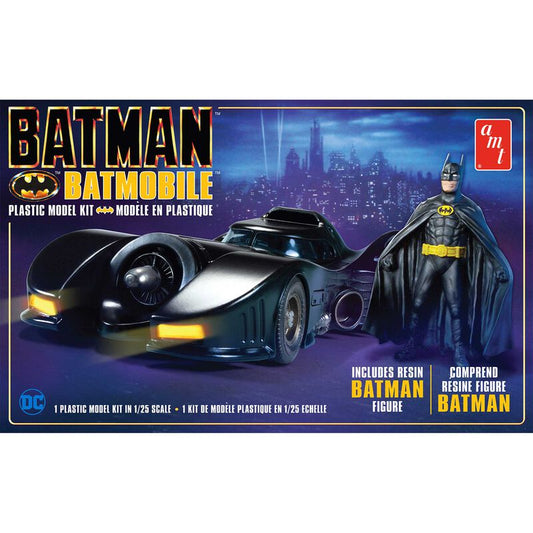 AMT 1/25, 1989 Batmobile with Resin Batman Figure, Model Kit (AMT1107) Horizon Hobby