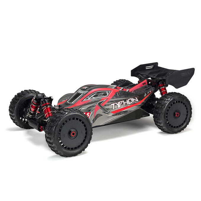 Arrma 1/8 Typhon 6S BLX 4WD Brushless Buggy with Spektrum RTR, Red/Grey (ARA106046)