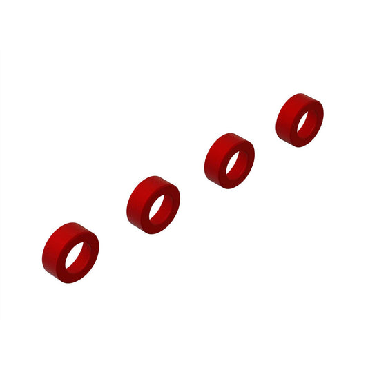 ARRMA Aluminum Suspension Arm End Cap, Red (4) (ARA330593)