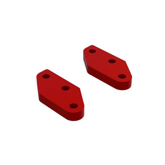 Arrma Aluminum Steering Plate A (Red) (2) (ARA340158)