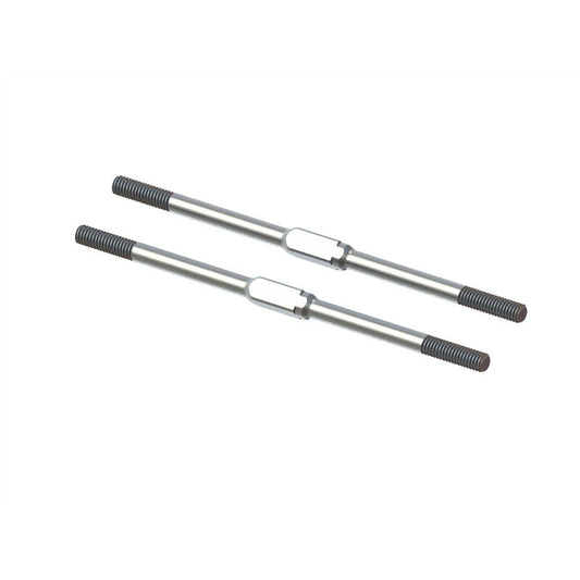 ARRMA Steel Turnbuckle, M4x95mm Silver (2) EXB (ARA340175)