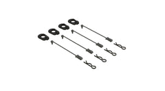 Arrma Body Clip Retainers, Black (4): 1/5 Scale (ARA390294)