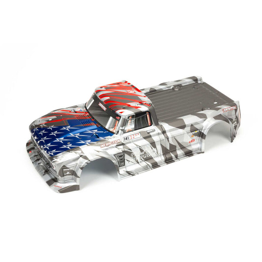 ARRMA Painted Body, Silver/Red: INFRACTION 6S BLX (ARA410006)