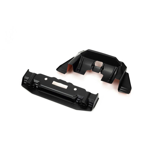 Arrma Painted Splitter And Diffuser, Black/Orange: FELONY 6S BLX (ARA410010)